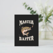 Meister-Köder-Angler Postkarte (Stehend Vorderseite)