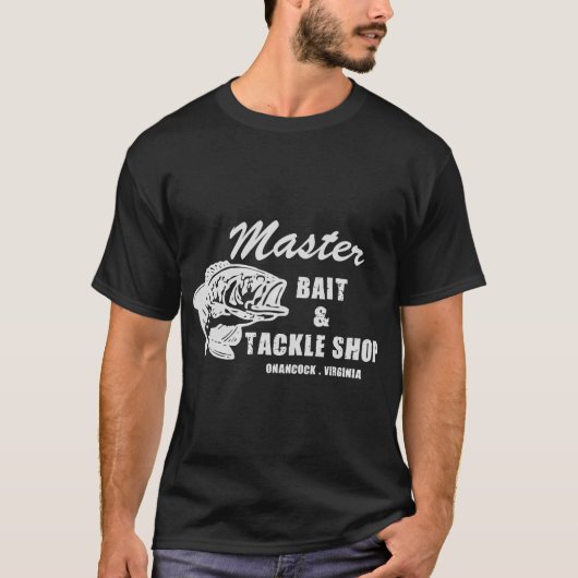 Meister-Köder- und Tackle-Shop T-Shirt (Vorderseite)