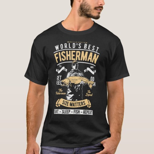 Meister-Köder - Weltbester Angler T-Shirt (Vorderseite)