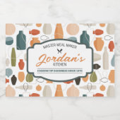 Meister-Menü-Ersteller  Lebensmitteletikett (Einzelnes Label)