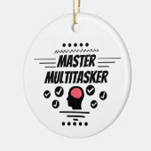 Meister-Multitasking-Funny-Statement Keramik Ornament (Links)