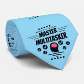 Meister-Multitasking-Funny-Statement Krawatte (Gerollt)