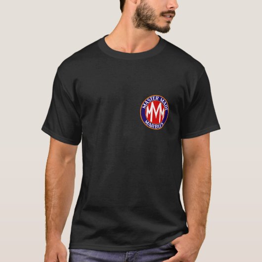 Meister stellte schwarzes MarmorierungShirt her T-Shirt (Vorderseite)