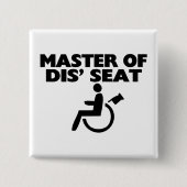 Meister von Seat-Rollstuhl DIS Button (Vorderseite)