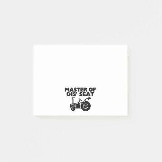 Meister von Seat-Traktor DIS Post-it Klebezettel (Vorderseite)
