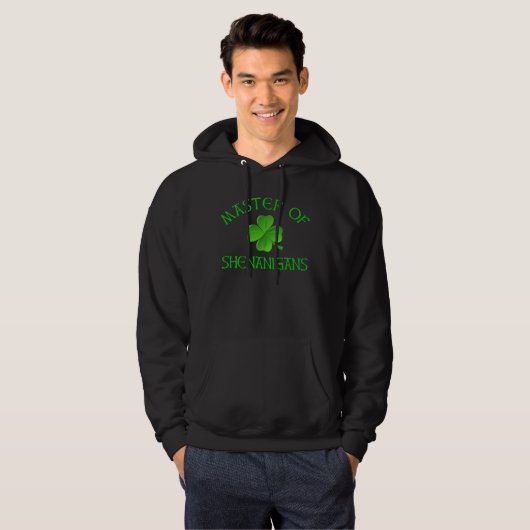 Meister von Shenanigans Funny St. Patrick's Day Hoodie (Vorne ganz)