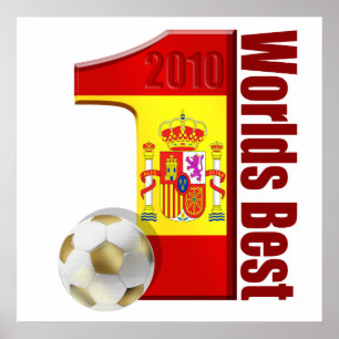 Meister Weltbeste Weltno1 Spanien Welt Poster