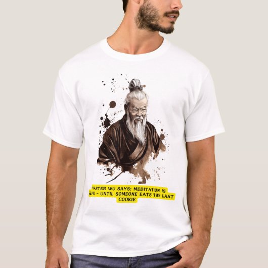 Meister Wu T-Shirt | Chinesische Tuschezeichnung (Vorderseite)