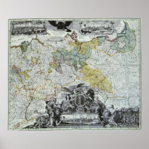 Meisterblatt des preußischen Souverän Poster