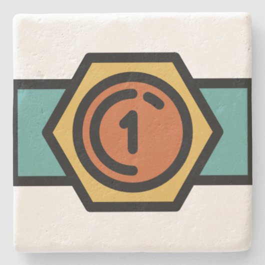 Meistergürtel Steinuntersetzer (Vorderseite)