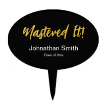 Meisterhaft! Schwarz Weiß Gold Name des Absolvente