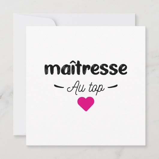 Meisterin am Top Karte (Vorderseite)