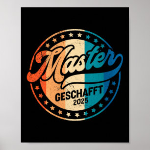 Meisterin der Frauen hat Funny Masters Grad 2025 V Poster