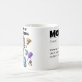 Meisterin der Multitasking-Mama Kaffeetasse (Mittel)