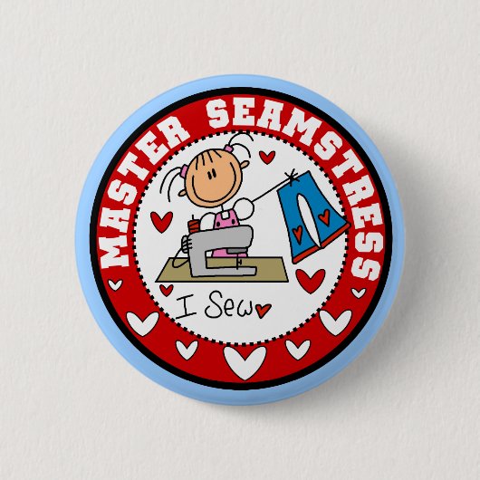 Meisterin der Schneiderin Button (Vorderseite)