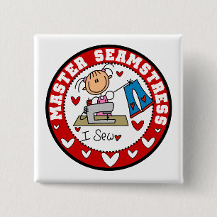Meisterin der Schneiderin Button