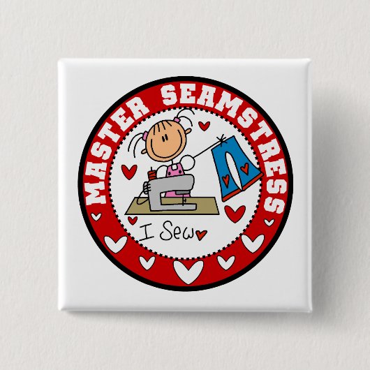 Meisterin der Schneiderin Button (Vorderseite)