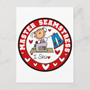 Meisterin Schneiderin Postkarte