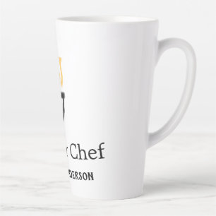 Meisterkoch Name hinzufügen schwarze Pfanne gelber Milchtasse