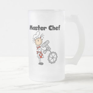 Meisterkoch - Weiblich Mattglas Bierglas