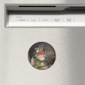 Meisterliches Stillleben: Blume & Fruchtmagnet Magnet (In Situ (Geschirrspüler))