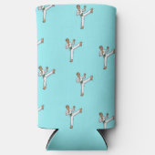 Meistermuster der Kampfkunst auf blau Selters Dosenkühler (Vorderseite)