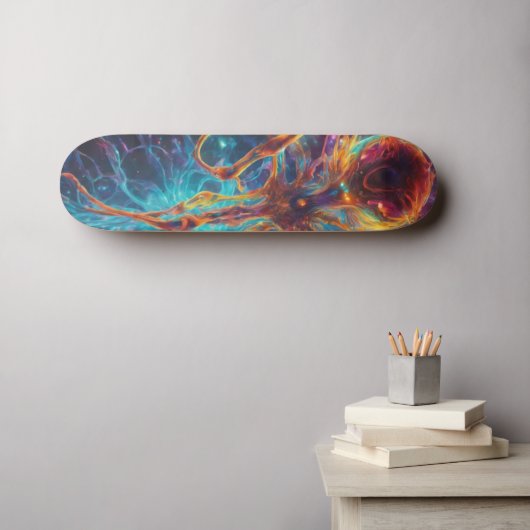 Meisterschaft der farbenfrohen Muster: Einzigartig Skateboard (Wandkunst (Horz))