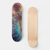 Meisterschaft der farbenfrohen Muster: Einzigartig Skateboard (Vorderseite)