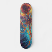 Meisterschaft der farbenfrohen Muster: Einzigartig Skateboard (Vorderseite)