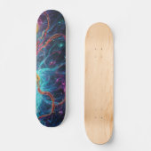 Meisterschaft der farbenfrohen Muster: Einzigartig Skateboard (Vorderseite)