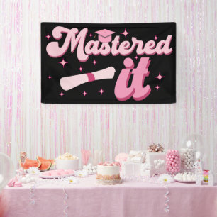 Meisterte Es Master-Abschluss Absolvent MBA-Abschl Banner