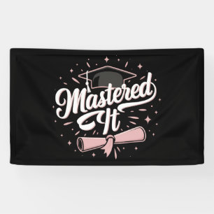 Meisterte Es Master-Absolvent MBA-Abschluss Banner