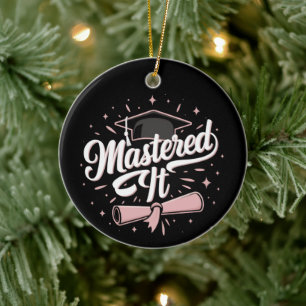 Meisterte Es Master-Absolvent MBA-Abschluss Keramik Ornament