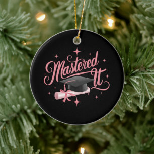 Meisterte Es Master-Absolvent MBA-Abschluss Keramik Ornament