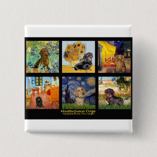 Meisterwerk Composite-Dachshunds Button