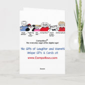 "Meisterwerk eines einzelnen" Geburtstages Karte (Rückseite)