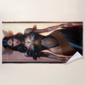 Meisterwerk eines Goth Girl Beach Handtuches Strandtuch (Vorderseite)