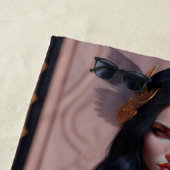 Meisterwerk eines Goth Girl Beach Handtuches Strandtuch (Beispiel)