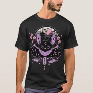 Meisterwerk Pastel-Goth-Fledermaus-T-Shirt-Design T-Shirt