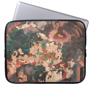 Meisterwerk traditioneller thailändischer Malkunst Laptopschutzhülle