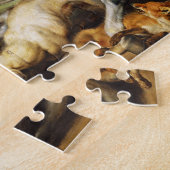 Meisterwerk Wolf- und Fox-Jagd Peter Paul Rubens Puzzle (Seite)