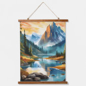 Meisterwerke der Natur: Feiern von Nationalparks Wandteppich Mit Holzrahmen (Vorderseite)