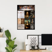 Meisterwerke des Leonardo da Vinci Poster-Set Poster (Heimbüro)