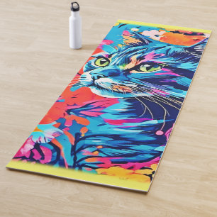 Meisterwerke: Optimale Katzenmalerei Kunst Yogamatte