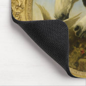 Meisterwerkpferd u. -taube, die John-Heringe malen Mousepad (Ecke)