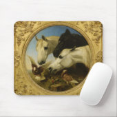 Meisterwerkpferd u. -taube, die John-Heringe malen Mousepad (Mit Mouse)