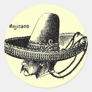 Mejicano-Mexicano Runder Aufkleber