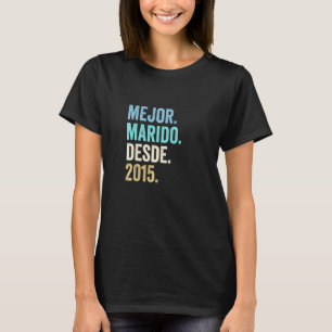 Mejor Marido Desde 2015 7. Hochzeitstag 7 T-Shirt
