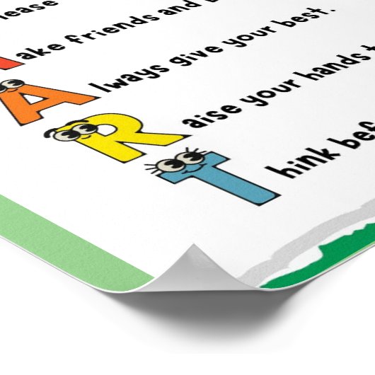 MEKIMI - Creative Klassenordnung Poster (Ecke)