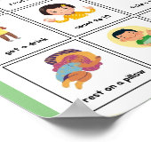 MEKIMI - farbenfrohe Illustrative Strategien zur b Poster (Ecke)